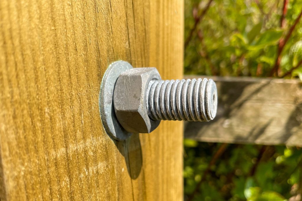 structural nut in fence